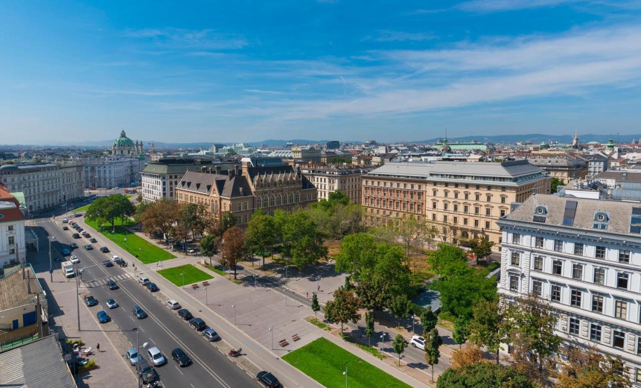 Intercontinental Wien By Ihg Dış mekan fotoğraf Aerial view of the square